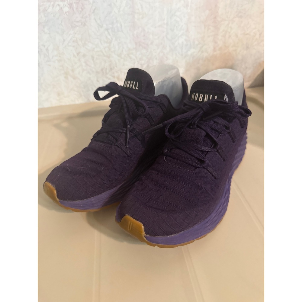 NOBULL Ripstop Runner Deep Purple Gum Sole Training Shoes Mens 4.5 Womens 6